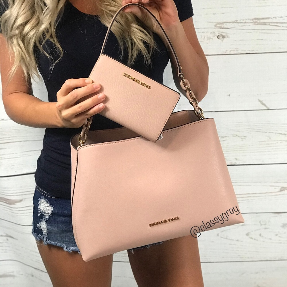 Michael Kors Sofia Leather Satchel & Wallet